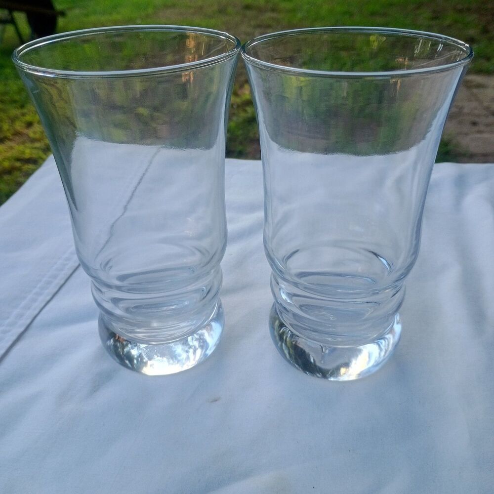 Vintage Anchor Hocking 6” Tumbler Set Of 2 CHESAPEAKE 12 oz